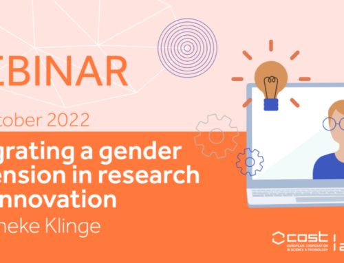 COST Academy organizes a webinar on Integrating the gender dimension in research & innovation